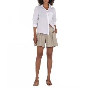 NEW KUT FROM THE KLOTH catalina linen pleated short in wheat